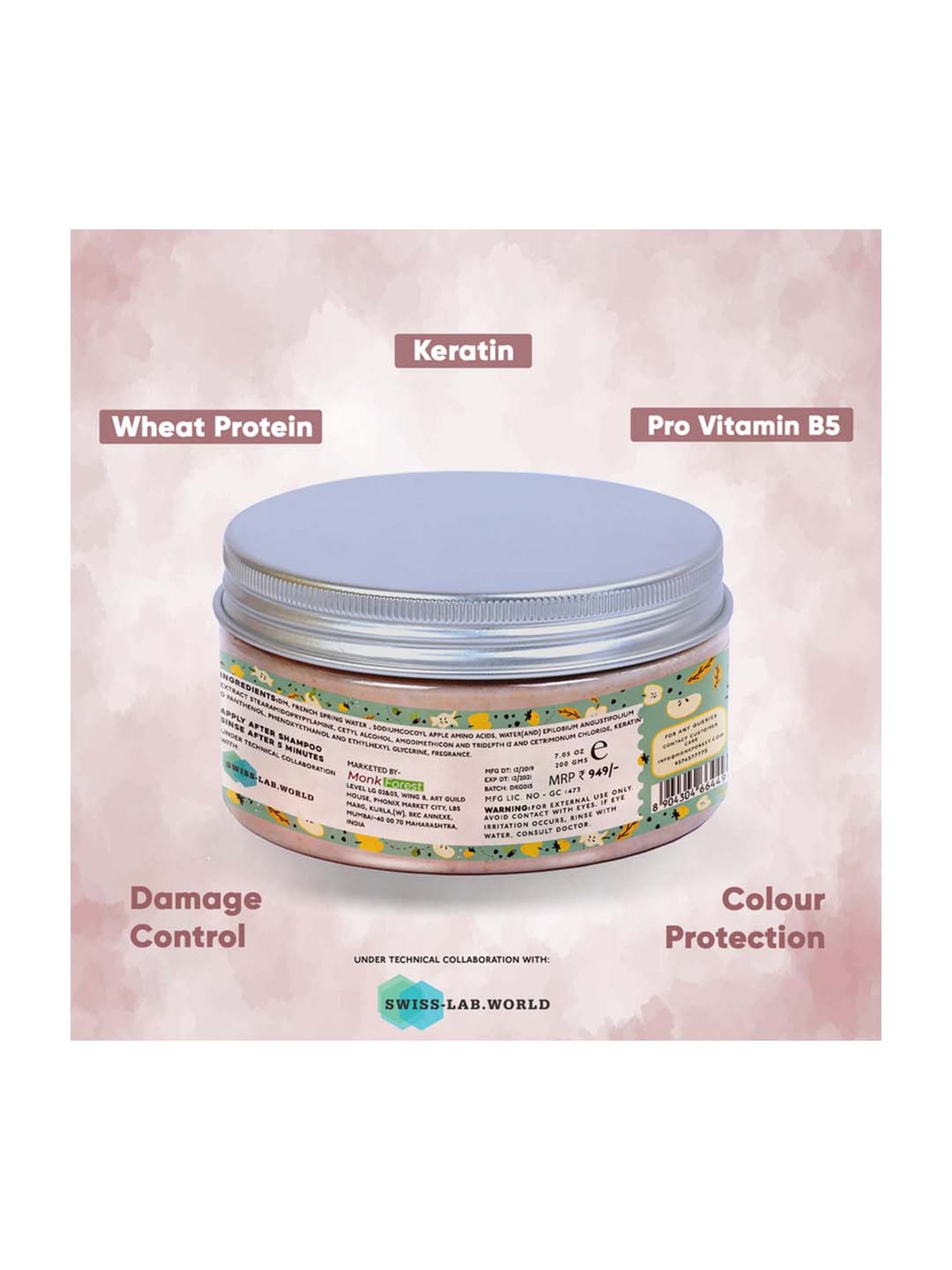 Monk Forest Scalp Soothing Hair Mask & Green Apple Foaming Shampoo