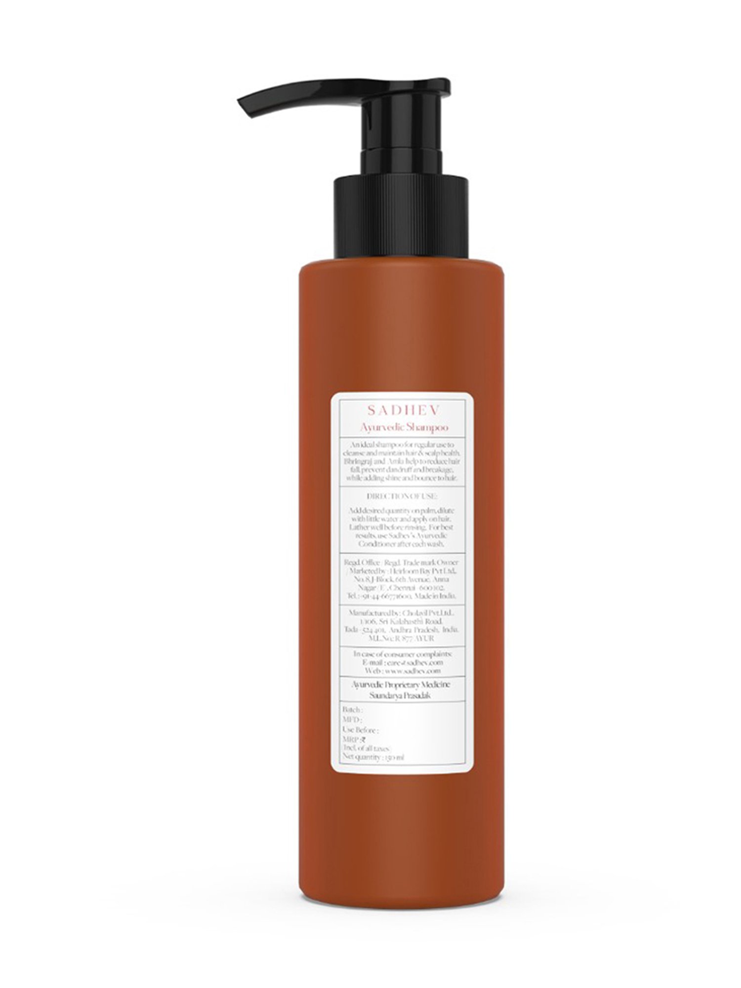 SADHEV The Art Of Ayurveda Ayurvedic Shampoo - 200 ml