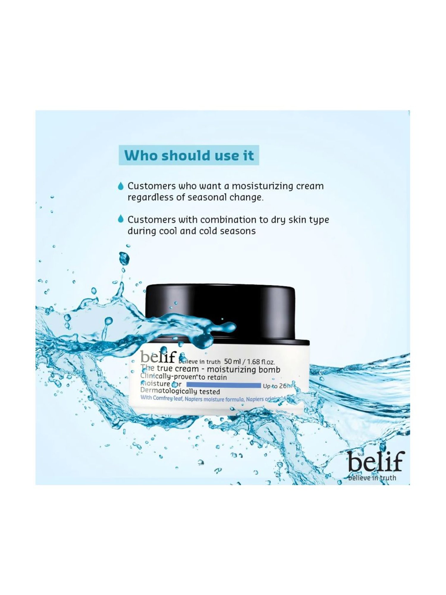 Belif The True Cream Moisturizing Bomb - 50 ml