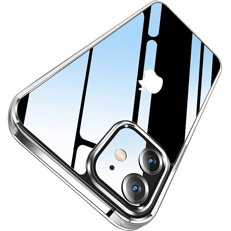 Letscom Crystal Clear Case for iPhone 12 & iPhone 12 Pro Anti-Yellowing, Corner Shockproof, Military Grade Protection Phone Case - Clear Ci121