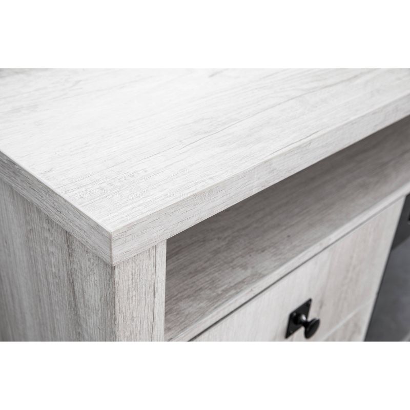 Rosemark 3 Door Media Credenza TV Stand for TVs up to 66" Gray - Treasure Trove Accents