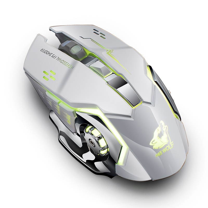 E-sport X8 Wireless Charging Gaming Mouse Mute Luminous Mechanical Mouse