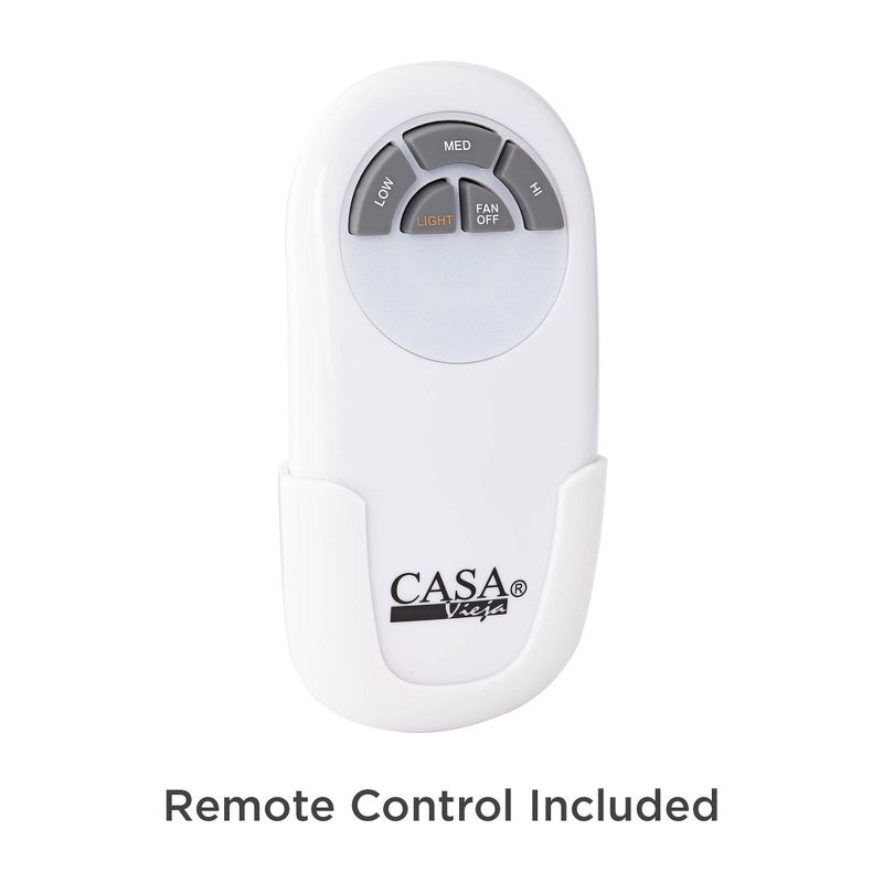 56" Casa Vieja Modern Ceiling Fan with Light LED Dimmable Brushed Nickel Frosted Glass for Living Room Kitchen Bedroom Family