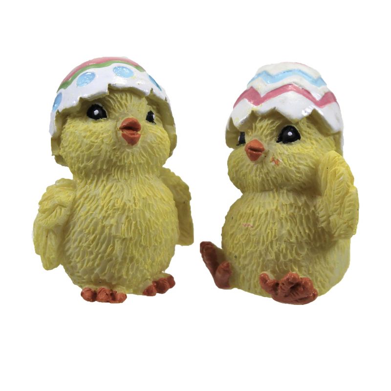 Easter 1.5" Silly Little Chicks Decorated Egg Mini  -  Decorative Figurines