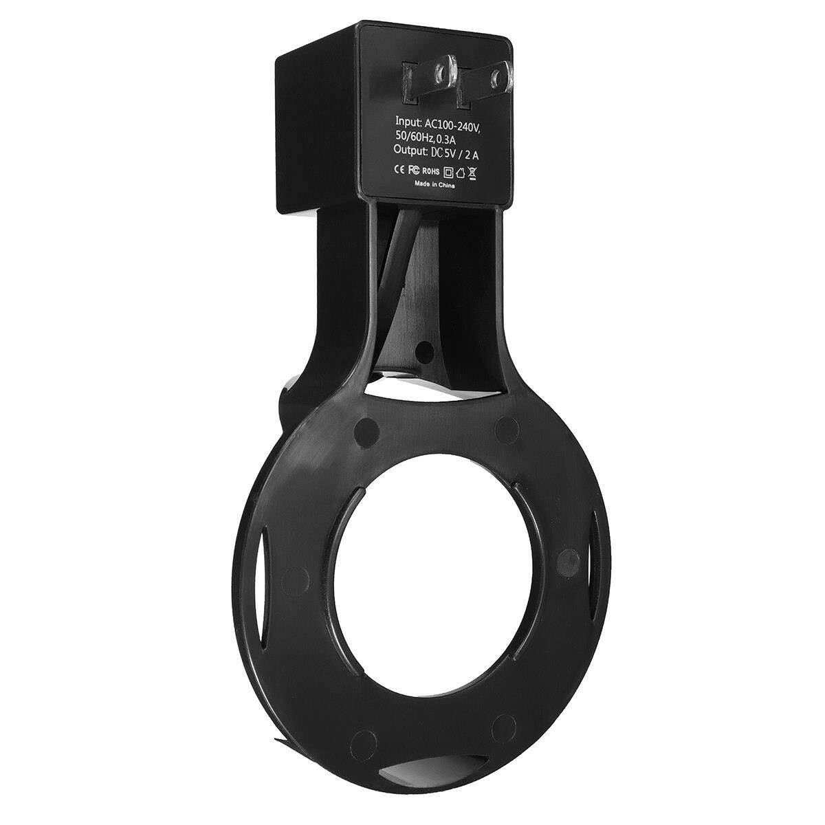 Universal Plastic Speaker Stand with Power Plug Plug-in Outlet Charging Wall Mount Holder Brackets with USB Cable for Echo Dot