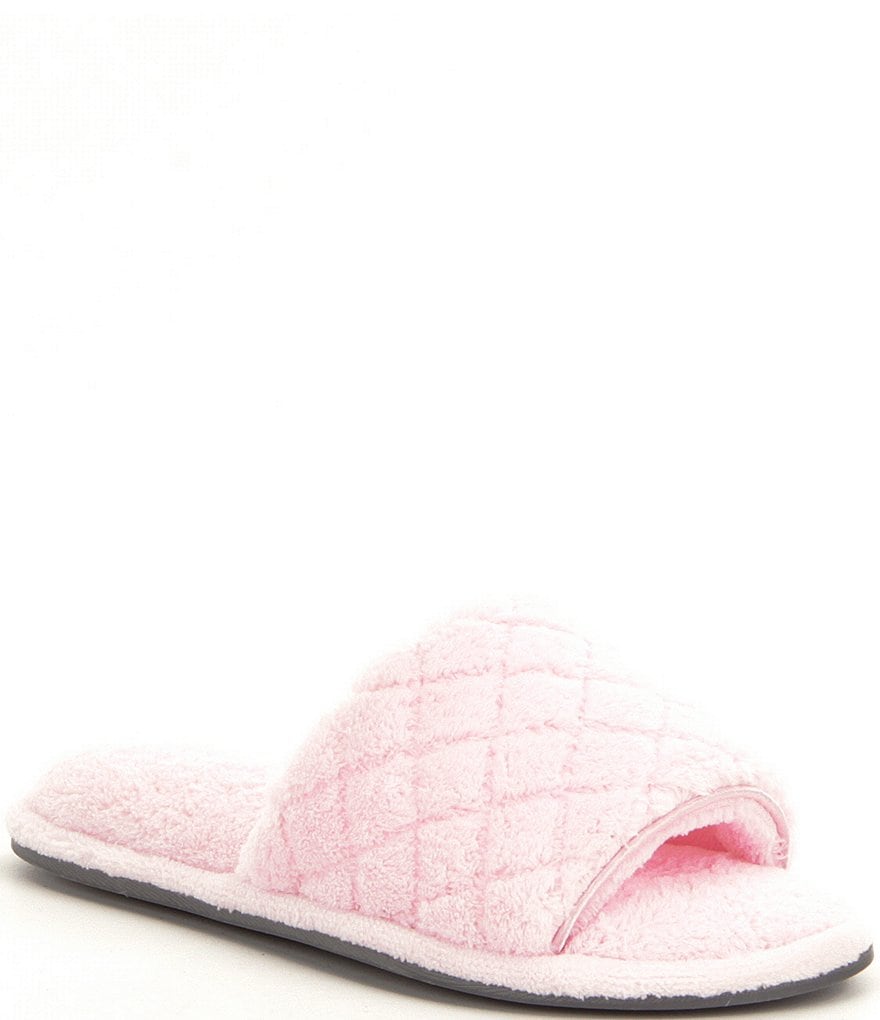 Cabernet Quilted Microfiber Terry Slippers