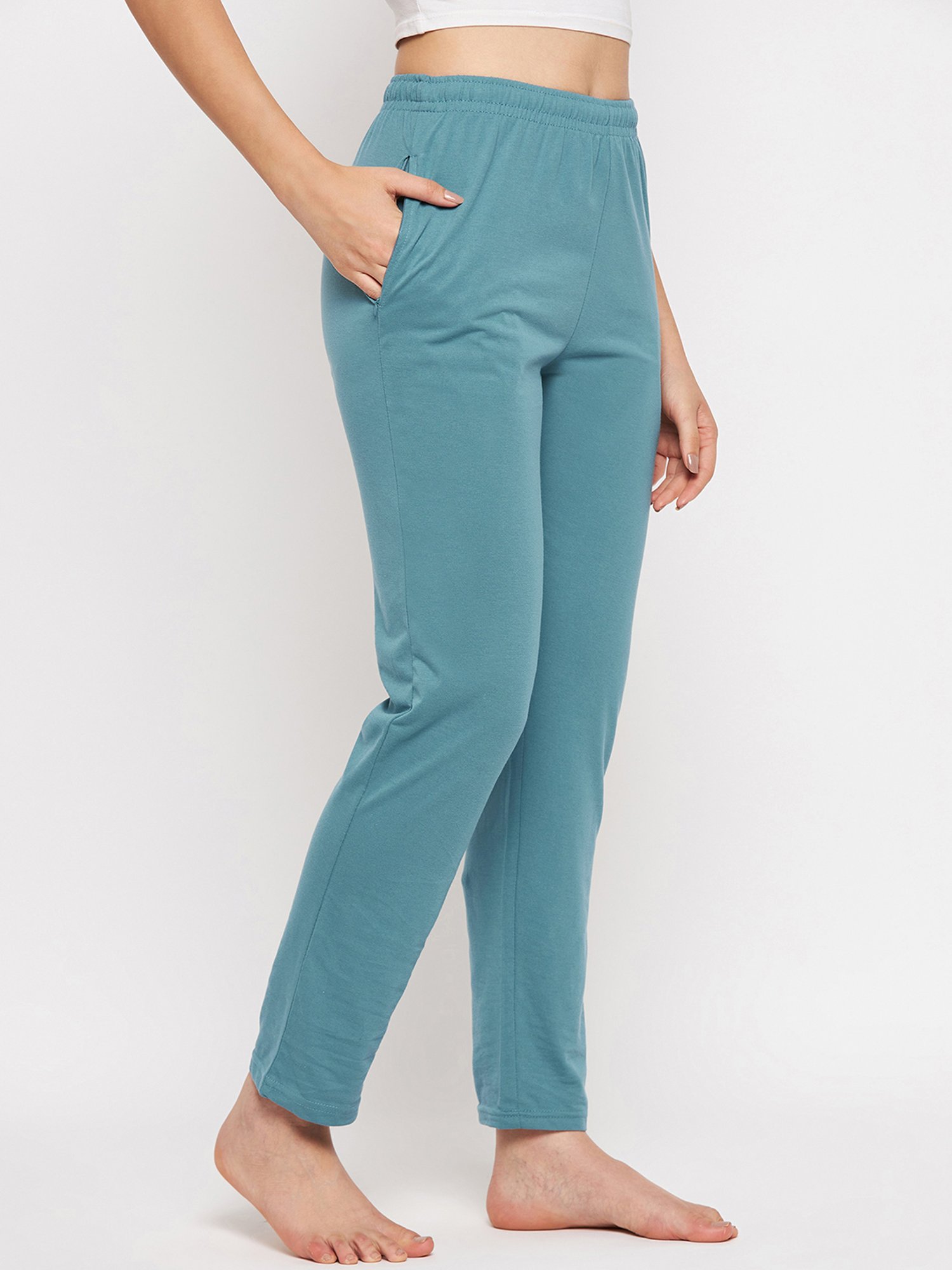 Okane Blue Mid Rise Lounge Pants