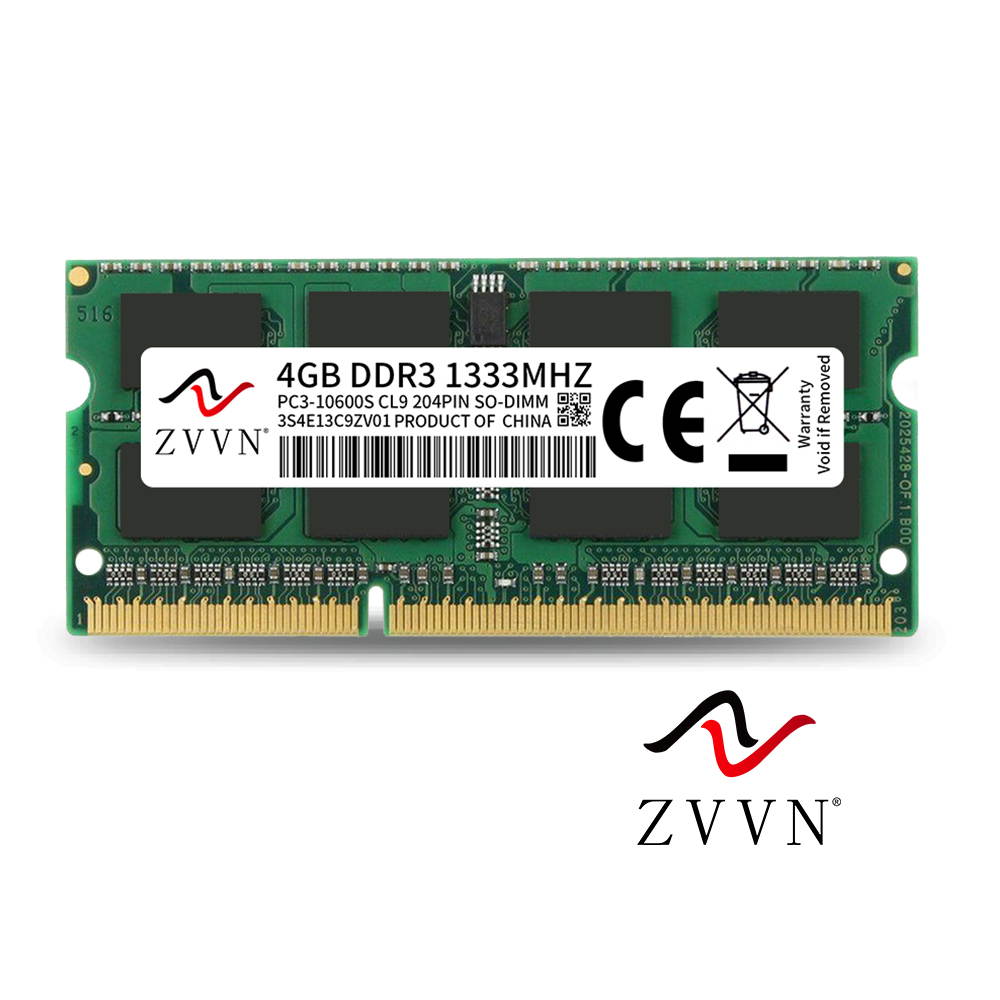 ZVVN 4GB 204-Pin DDR3 SO-DIMM DDR3 1333 (PC3 10600) 1.5V Laptop Notebook Memory Model 3S4E13C9ZV01