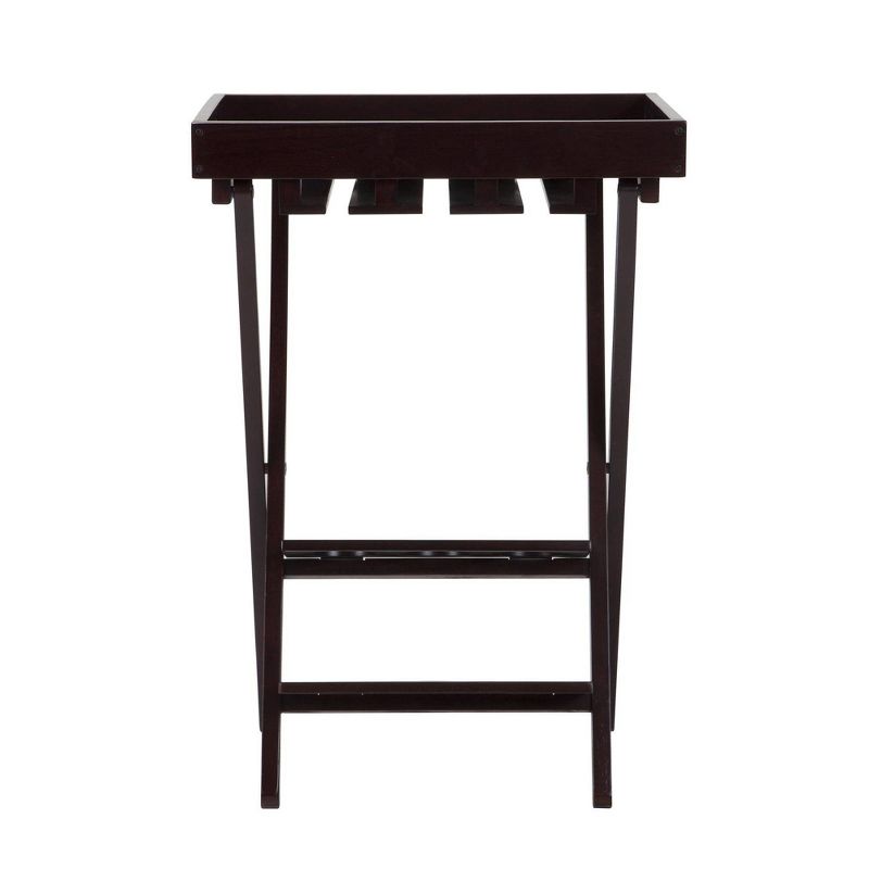 Wood Folding Wine Rack with Removable Tray Espresso - Room and Joy