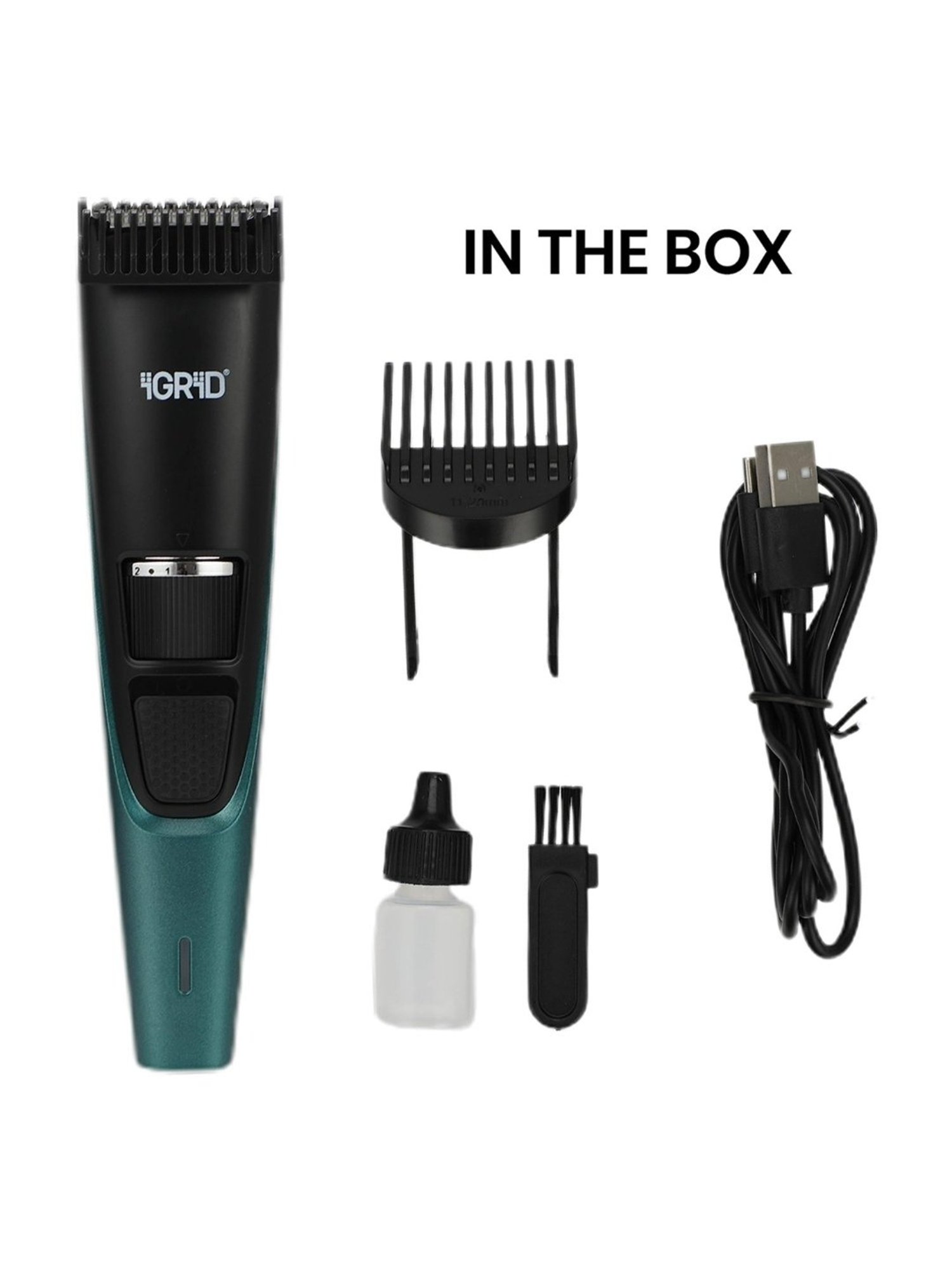 iGRiD IG4011 Beard & Hair Trimmer for Men with 600 mAh Rechargeable Battery & 90 Min Runtime