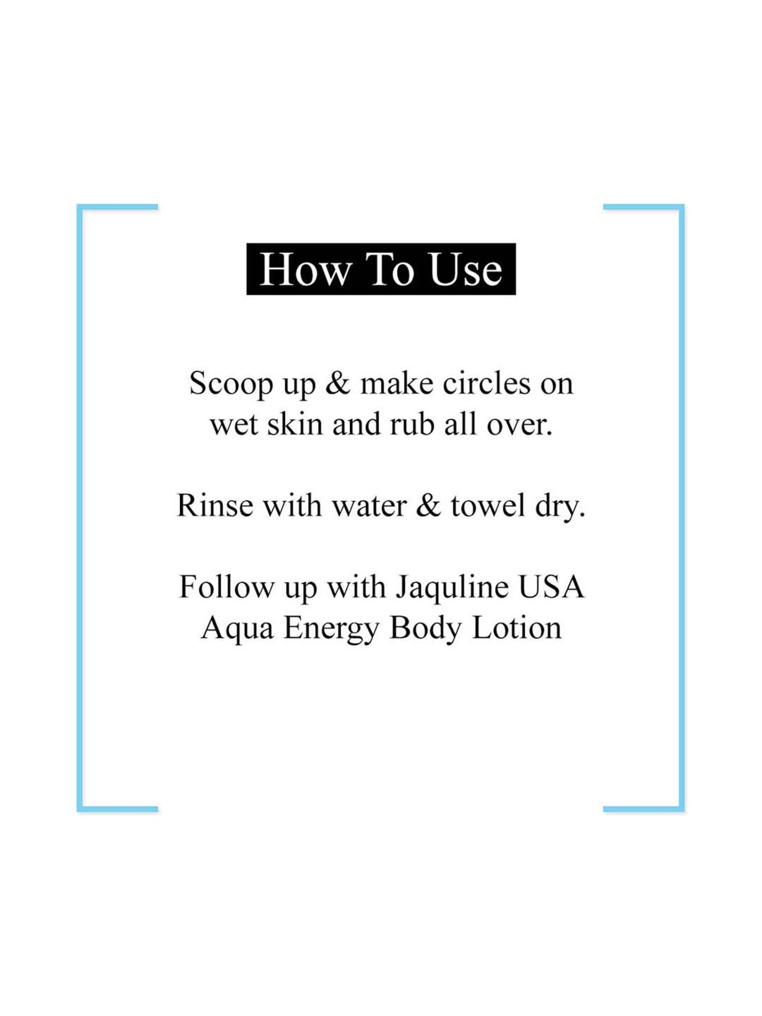 Jaquline USA Aqua Energy Body Scrub - 200 gm