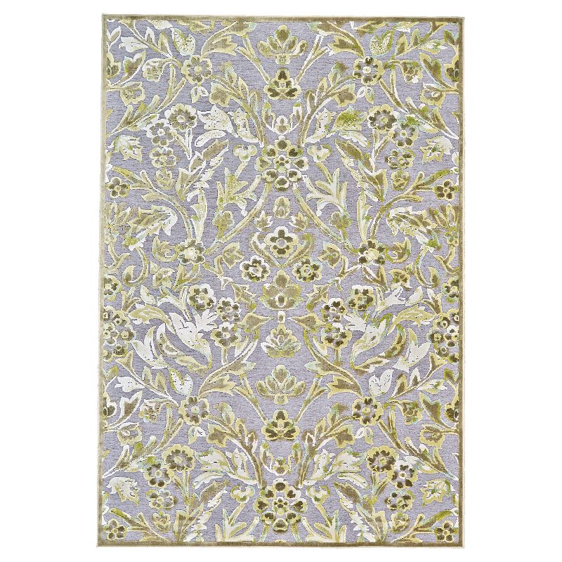 1'8"x2'6" Oval Braided Plaid Accent Rug Multicolored - The Lakeside Collection