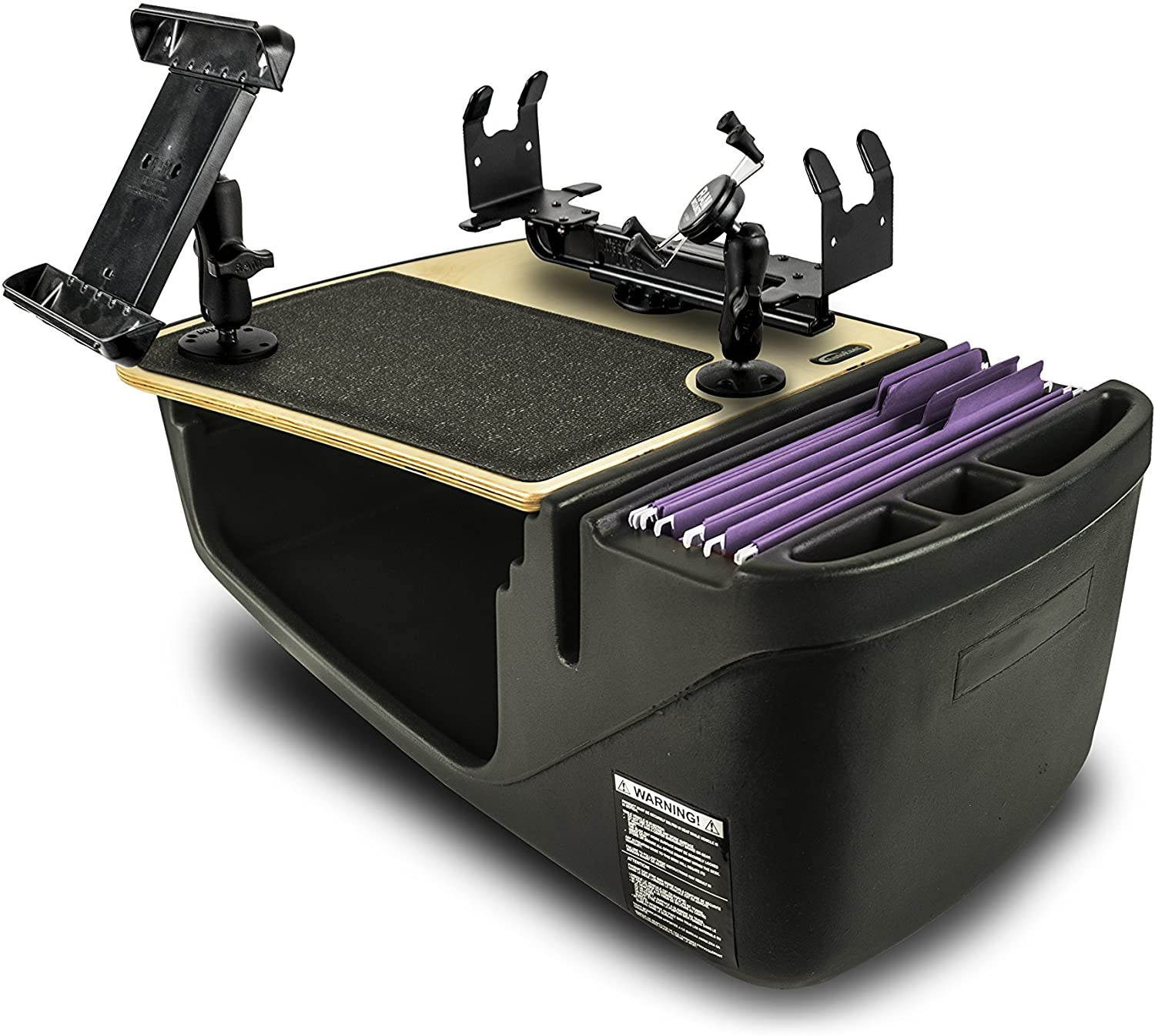 AutoExec AUE06250 Efficiency GripMaster Car Desk Birch Finish with Phone Mount, Printer Stand and Tablet Mount 

AEGrip-02-09 Elite