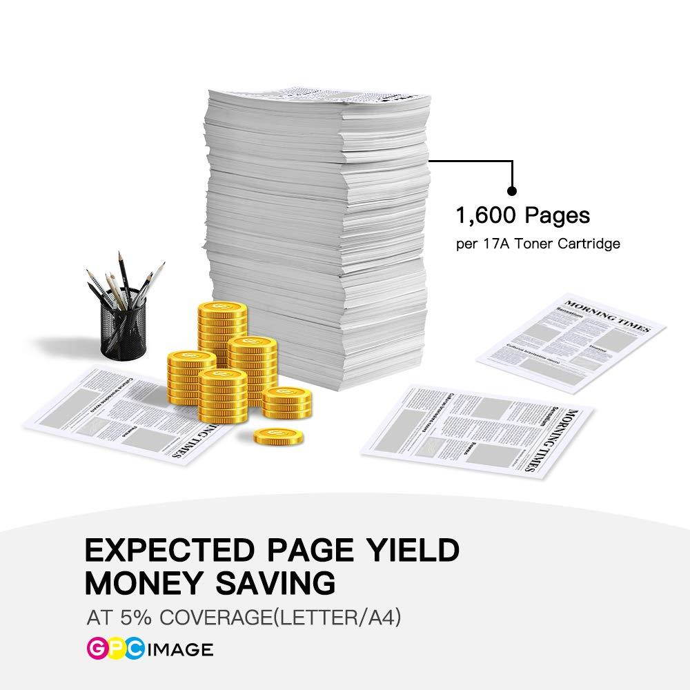 GPC Image Compatible Toner Cartridge Replacement for HP 17A CF217A Toner to use with Laserjet Pro M102w M130nw M130fw M130fn M102a M130a Laserjet Pro MFP M130 M102 Series Printer (2-Black)