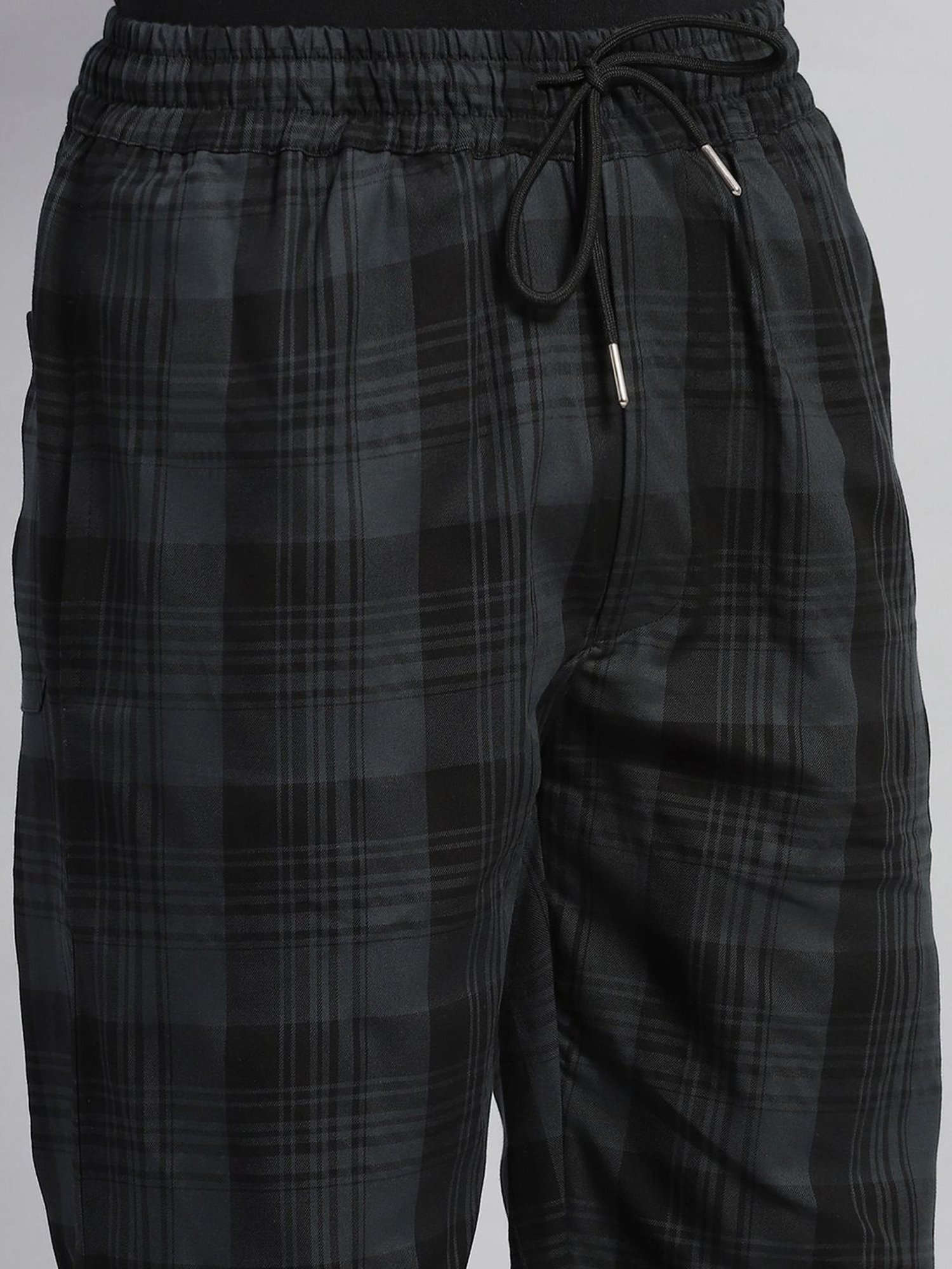 Parx Black Jogger Fit Joggers