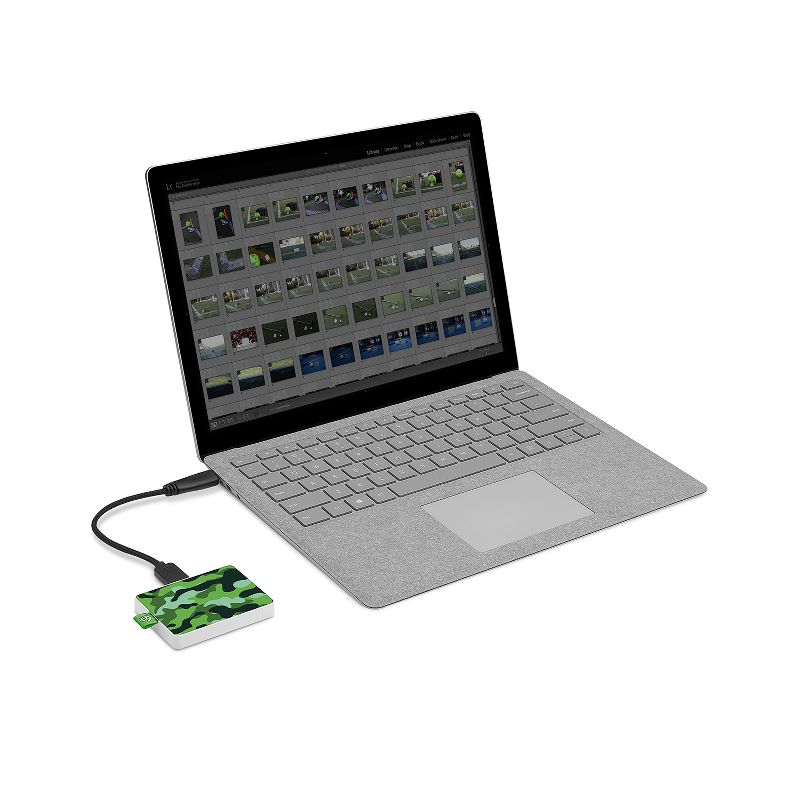 Seagate One Touch SSD 500GB External Solid State Drive Portable USB 3.0 Camo Green (STJE500407)
