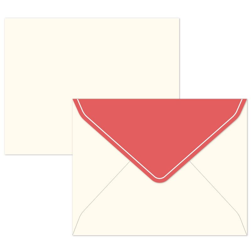 10ct Blank Note Cards Rose Bush