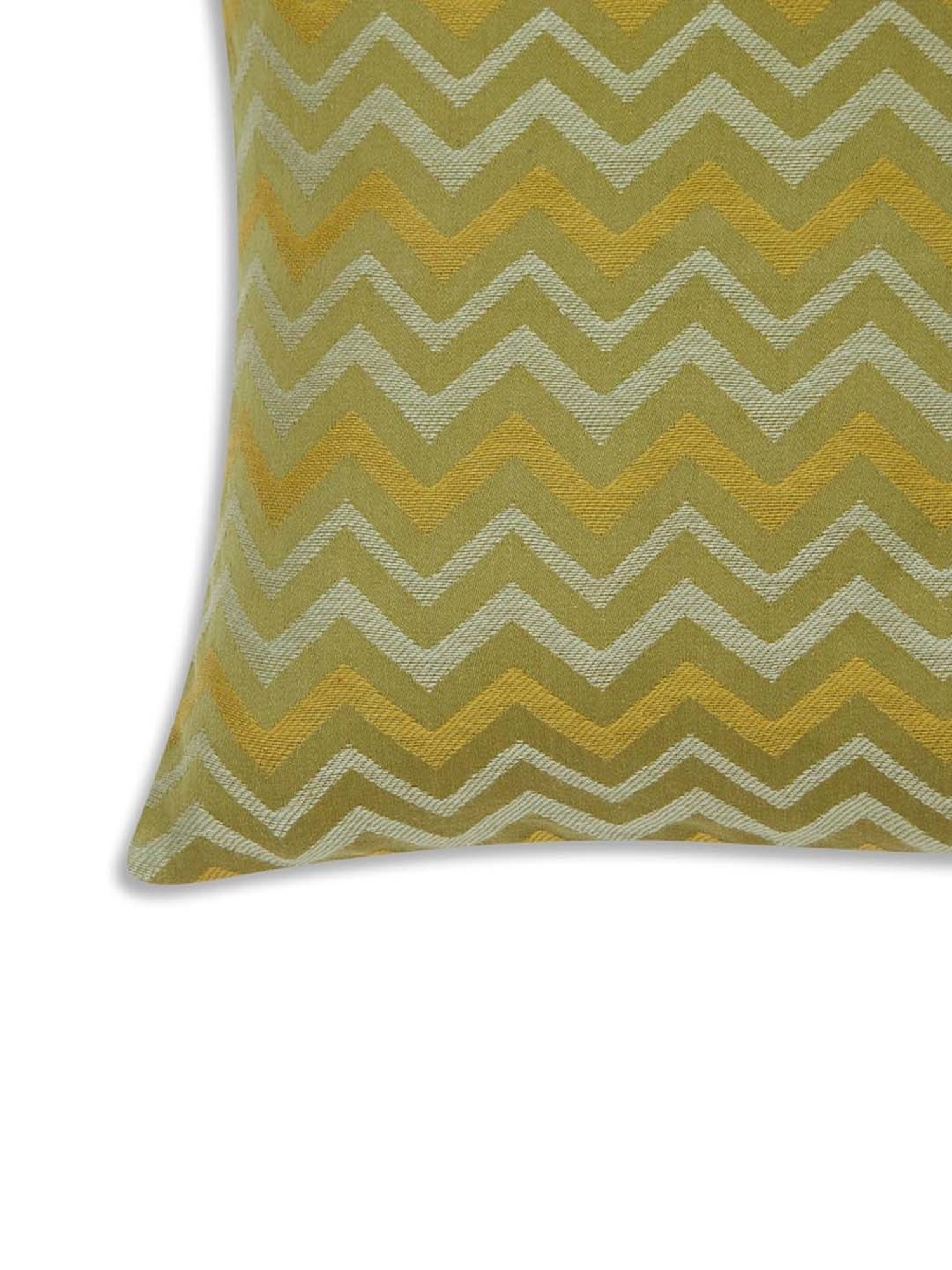 Fabindia Standalone Yellow Cotton Cushion Cover
