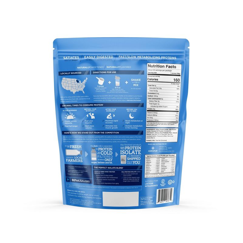 BiPro Bold Protein Powder - Creamy Vanilla - 2lbs