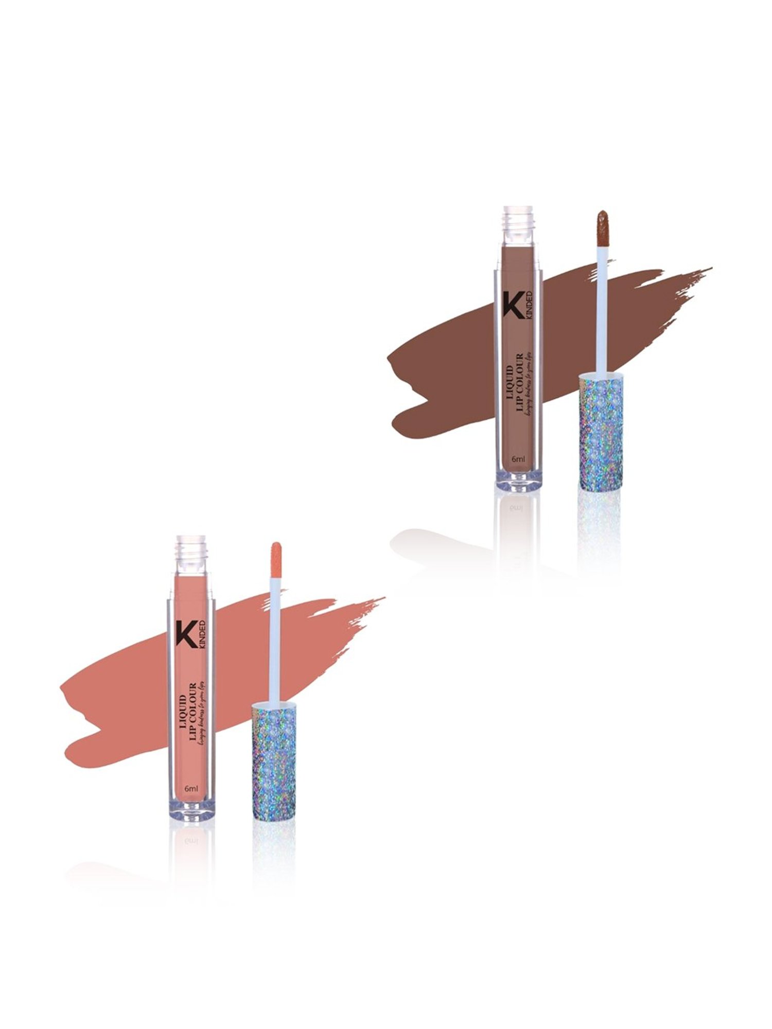 KINDED Liquid Lip Colour 06 Brown Temptation & 10 Perfect Nude Combo