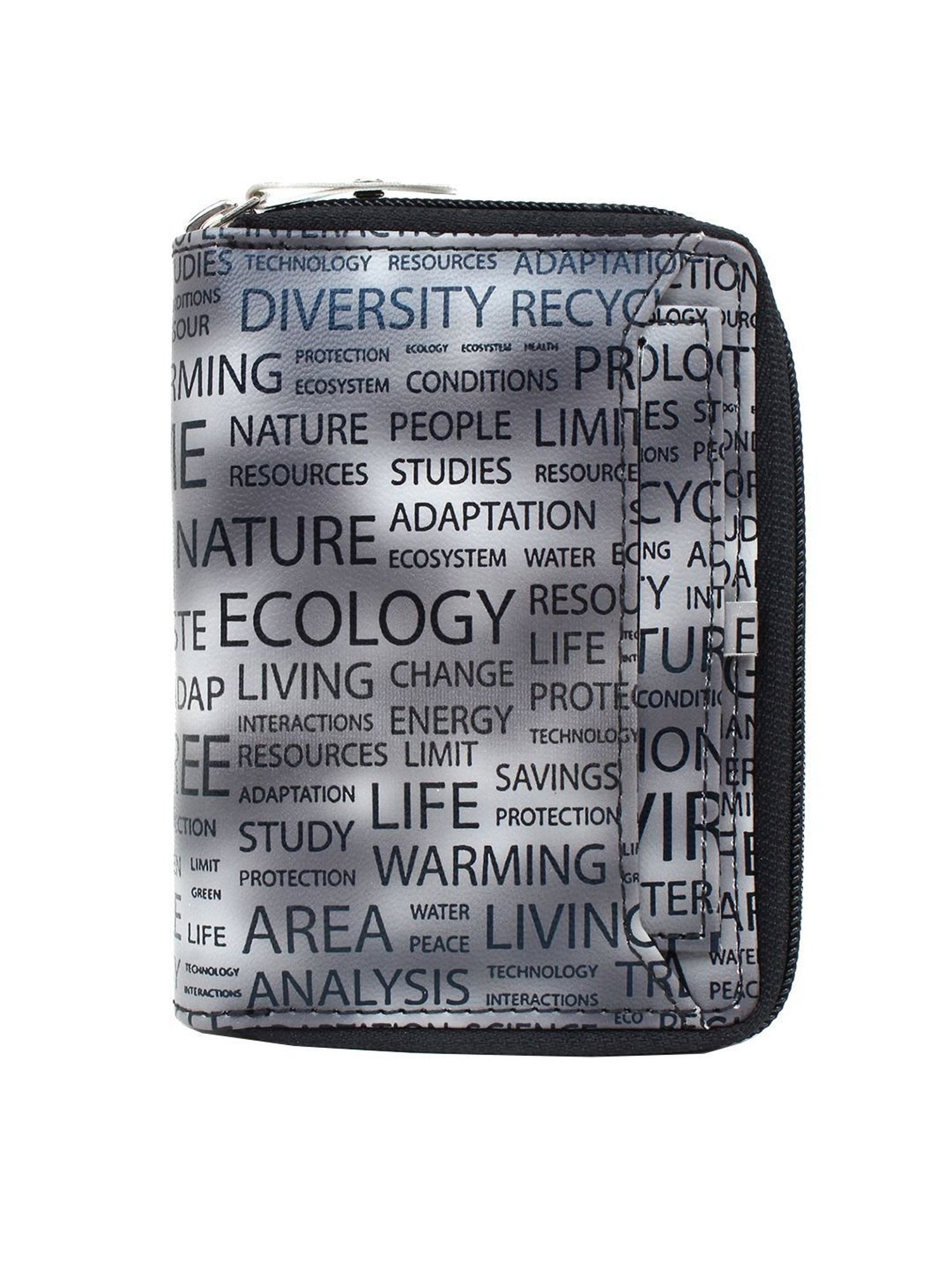 Spice Art Grey Printed for Zip Around Wallet