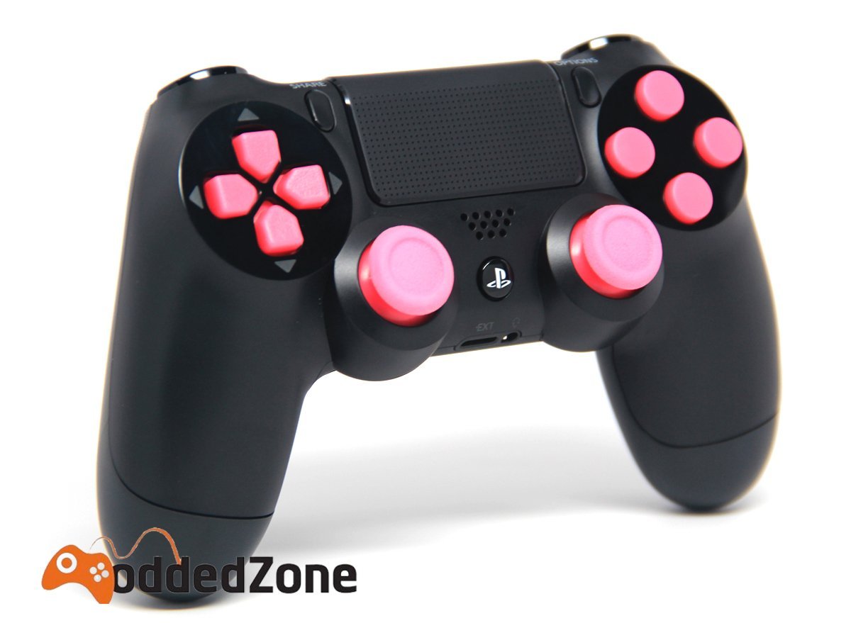 Black/Pink Ps4 Rapid Fire Custom Modded Controller