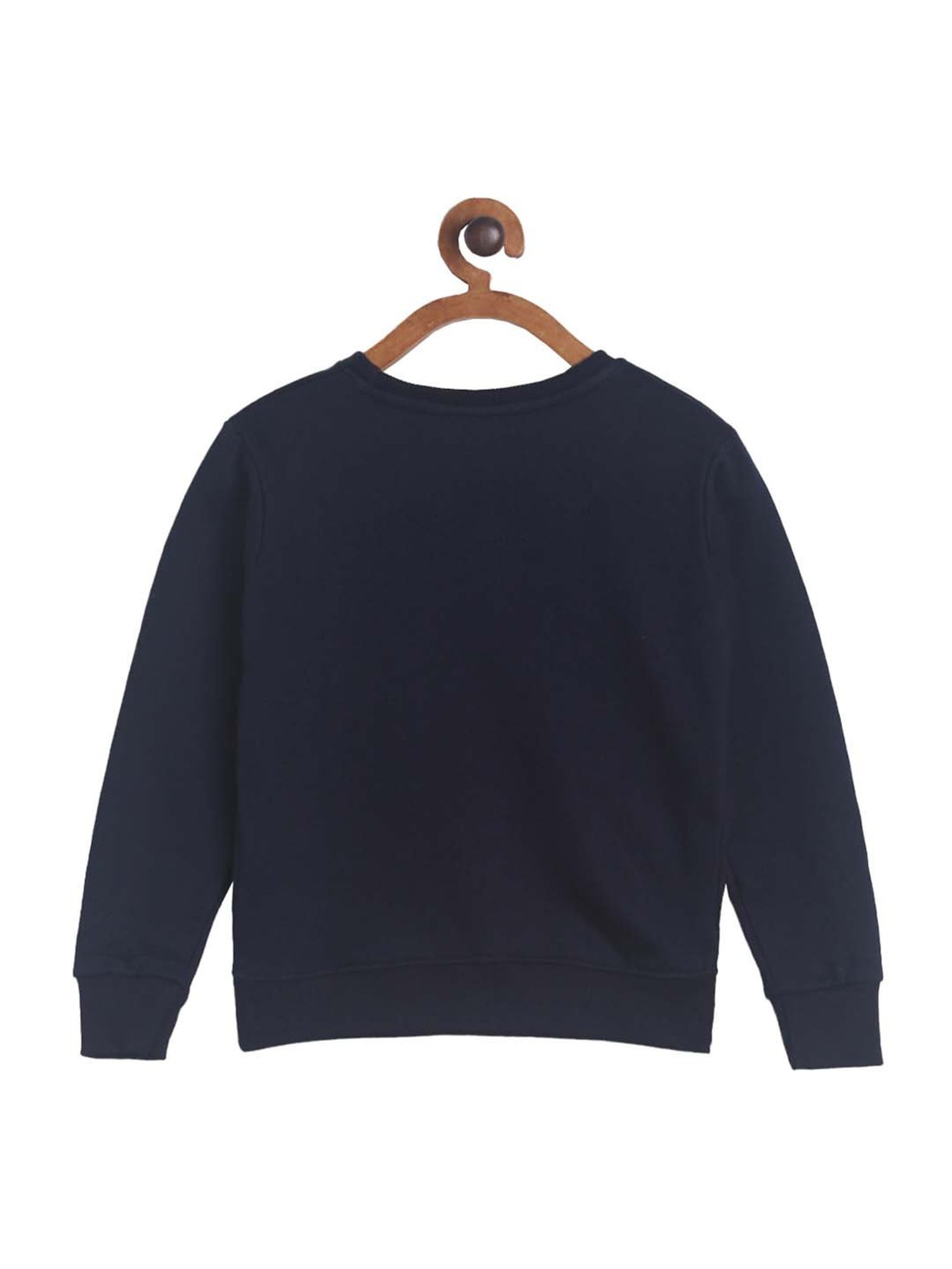 Tales & Stories Kids Navy Blue Embellished Sweatshirt