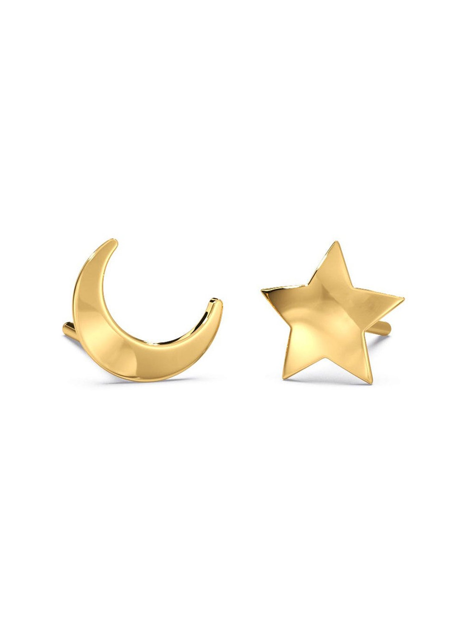 Candere by Kalyan Jewellers BIS Hallmark 18K Yellow Gold Stud Earrings