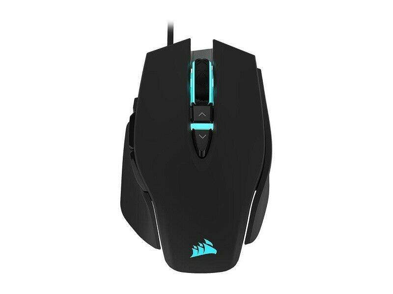 Corsair M65 RGB ELITE Tunable FPS Gaming Mouse Black Backlit RGB LED, 18000 dpi