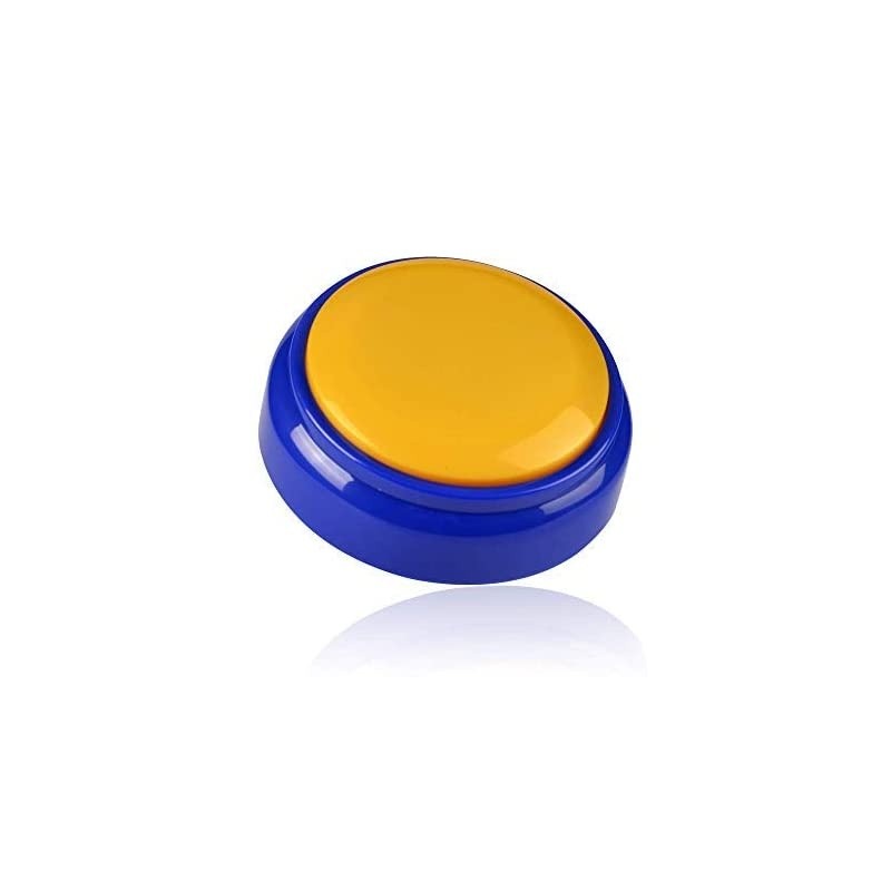 30S Voice Recorder Talking Button Yellow and Blue