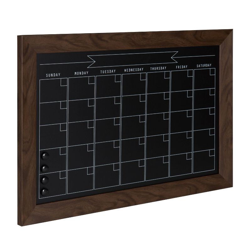 23" x 29" Beatrice Monthly Calendar Black - DesignOvation