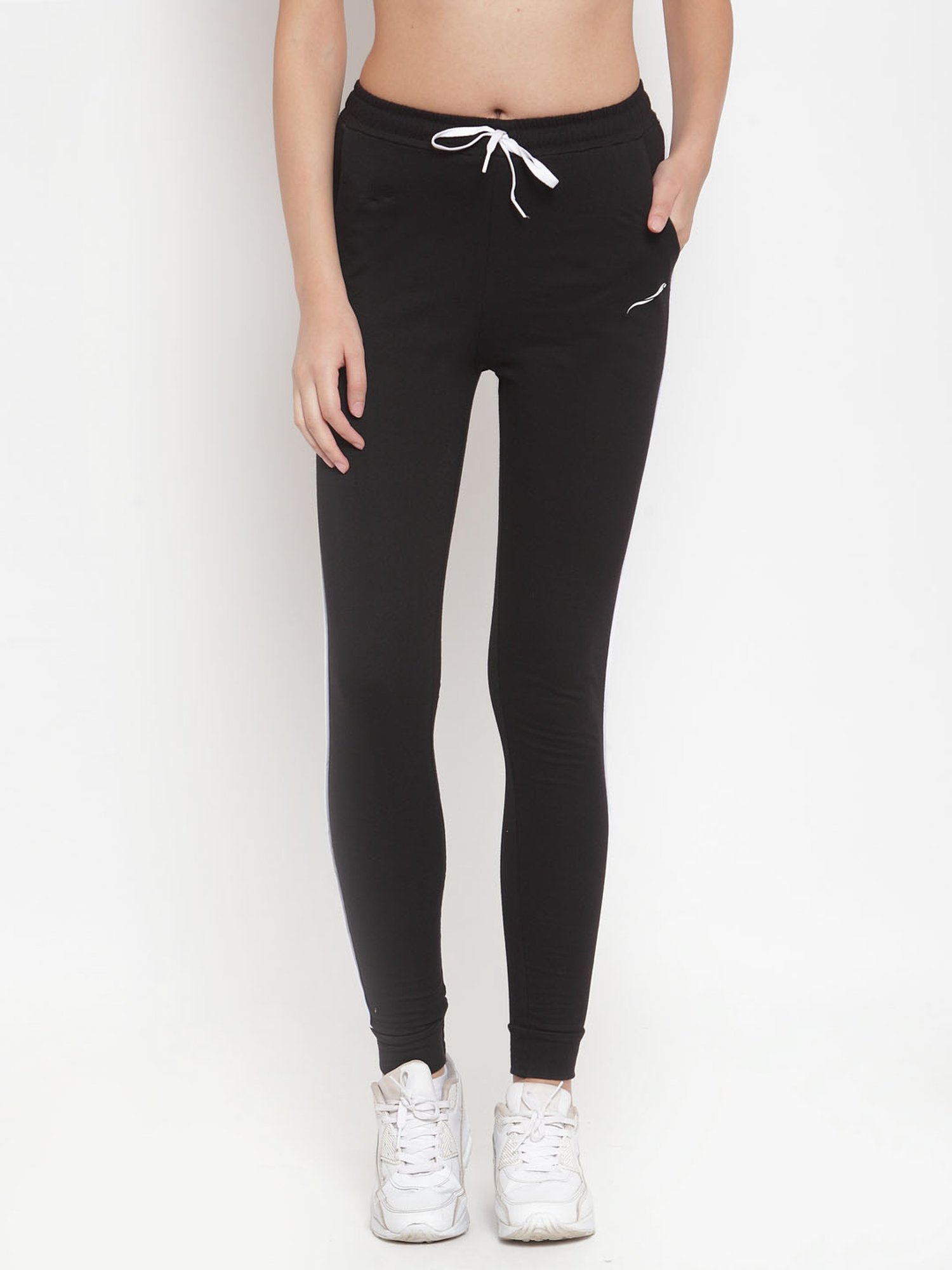 Boston Club Black Cotton Trackpants