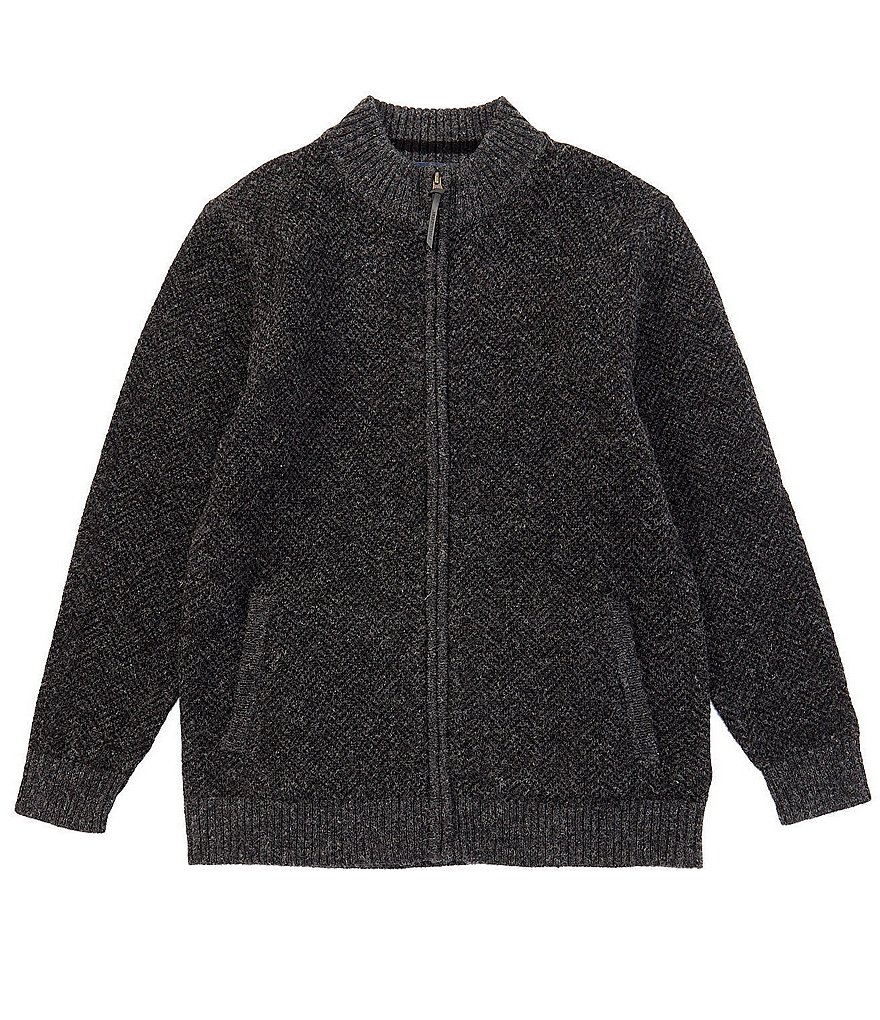 Pendleton Shetland Wool Full-Zip Sweater