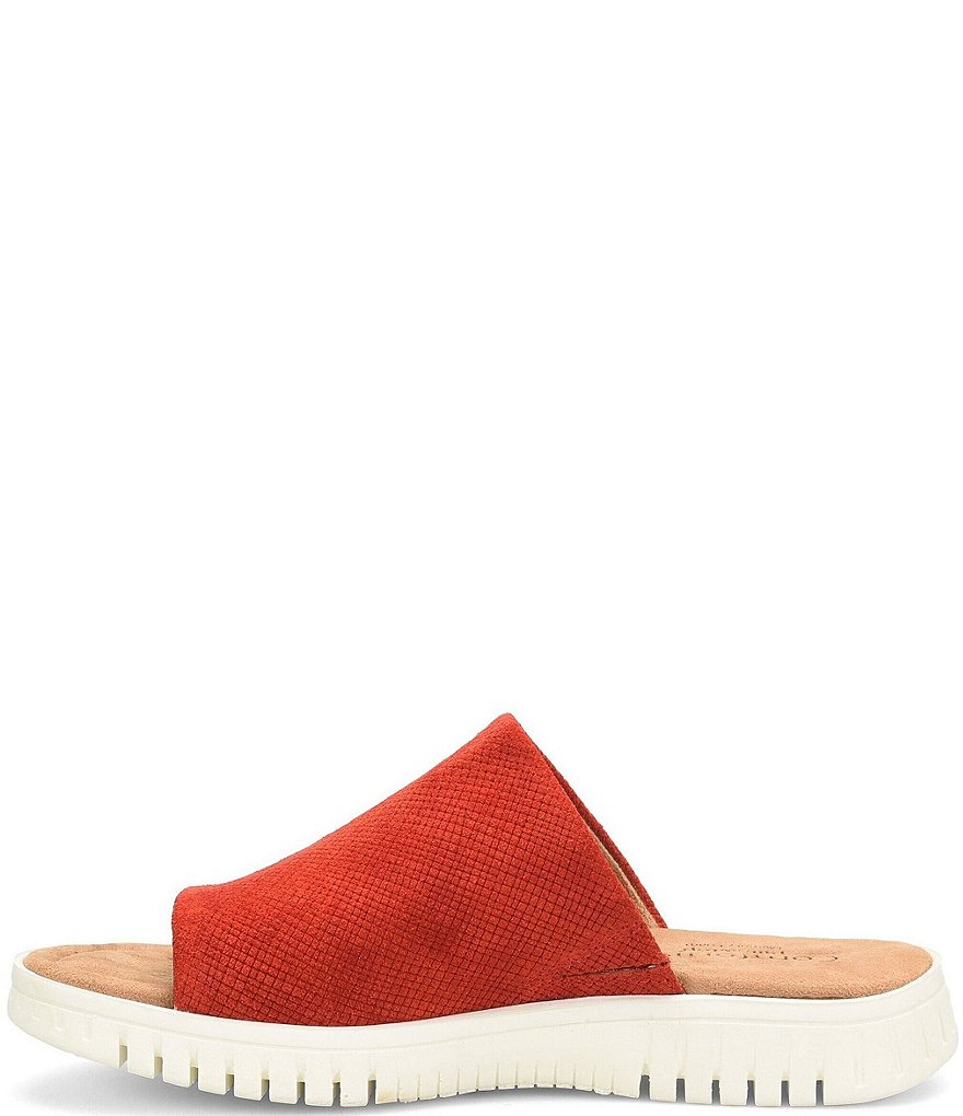 Comfortiva Carmila Embossed Suede Sporty Slides