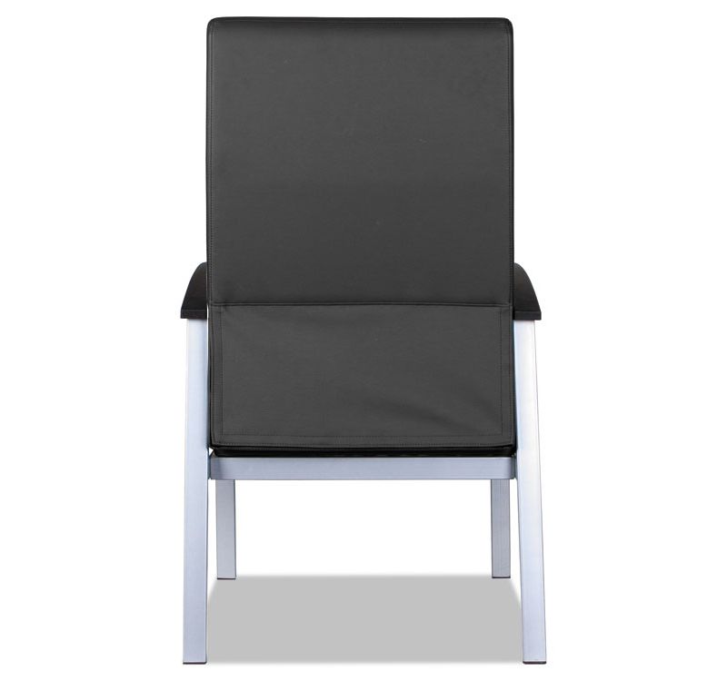 Alera metaLounge Series High-Back Guest Chair 21.85" x 23.62" x 17.71" Black ML2419