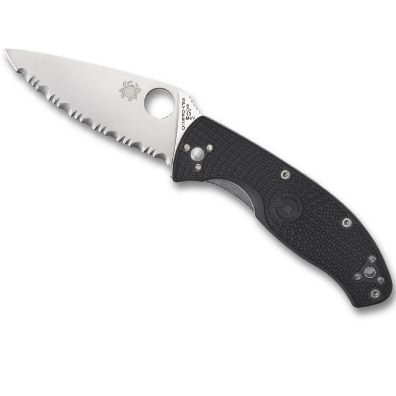 Spyderco Tenacious Lightweight 3.4 in Serr Blade FRN Handle