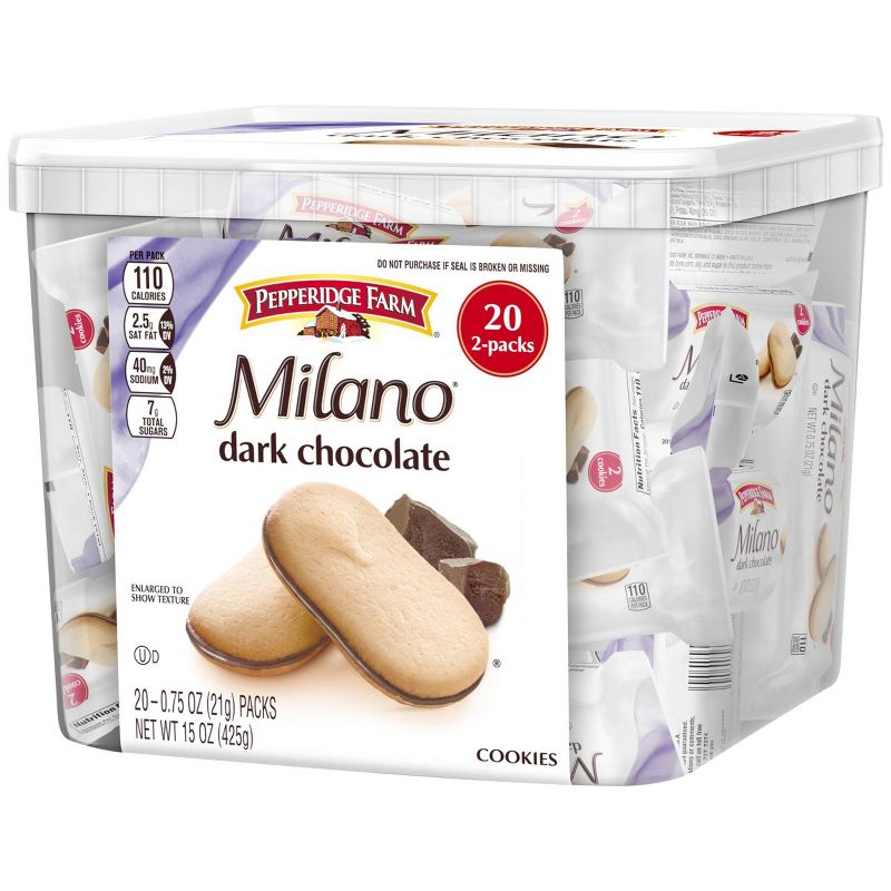 Pepperidge Farm Milano Dark Chocolate Cookies - 20ct