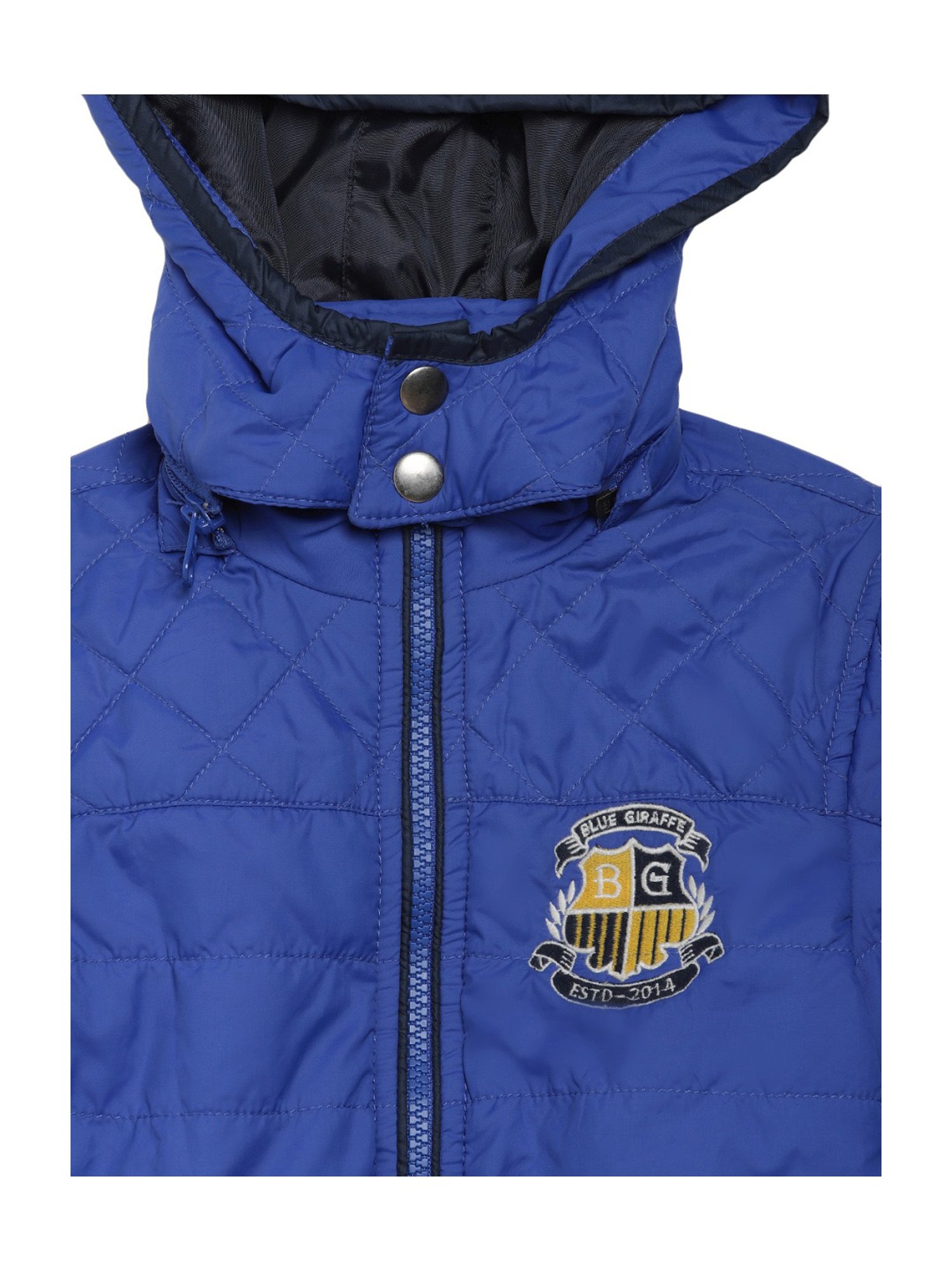 Blue Giraffe Kids Blue Regular Fit Jacket