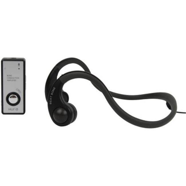 Hitrons Solutions ENO-BBLK Open Ear Bone Conduction Headphone with Amplifier, Microphone & Sports - Black