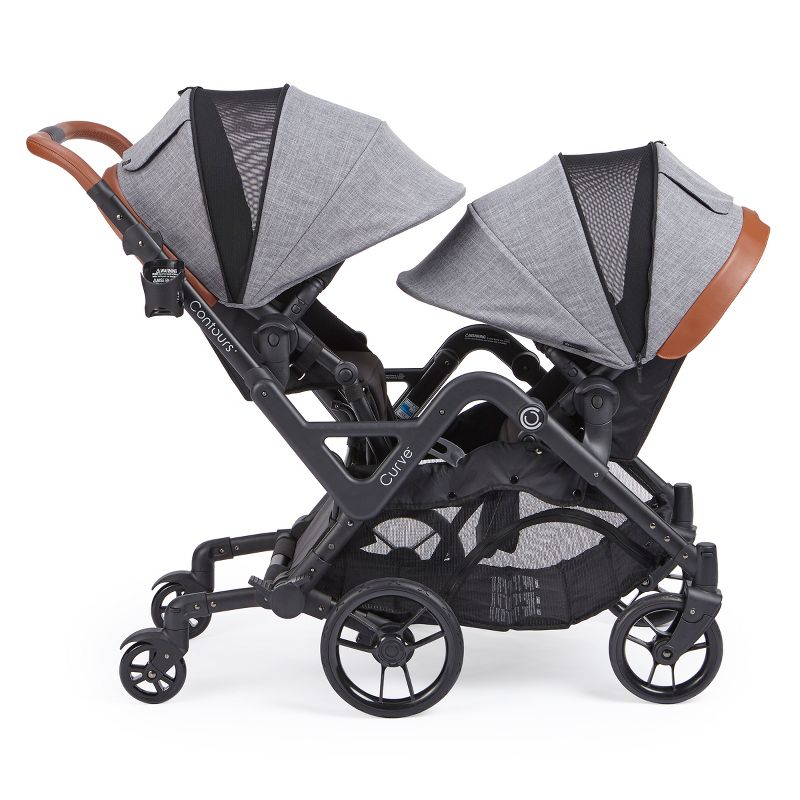 Contours Curve Tandem Double Stroller - Graphite