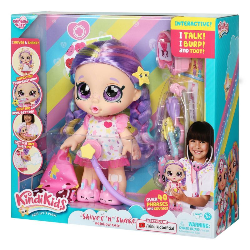Kindi Kids Shiver 'n Shake Doll - Rainbow Kate