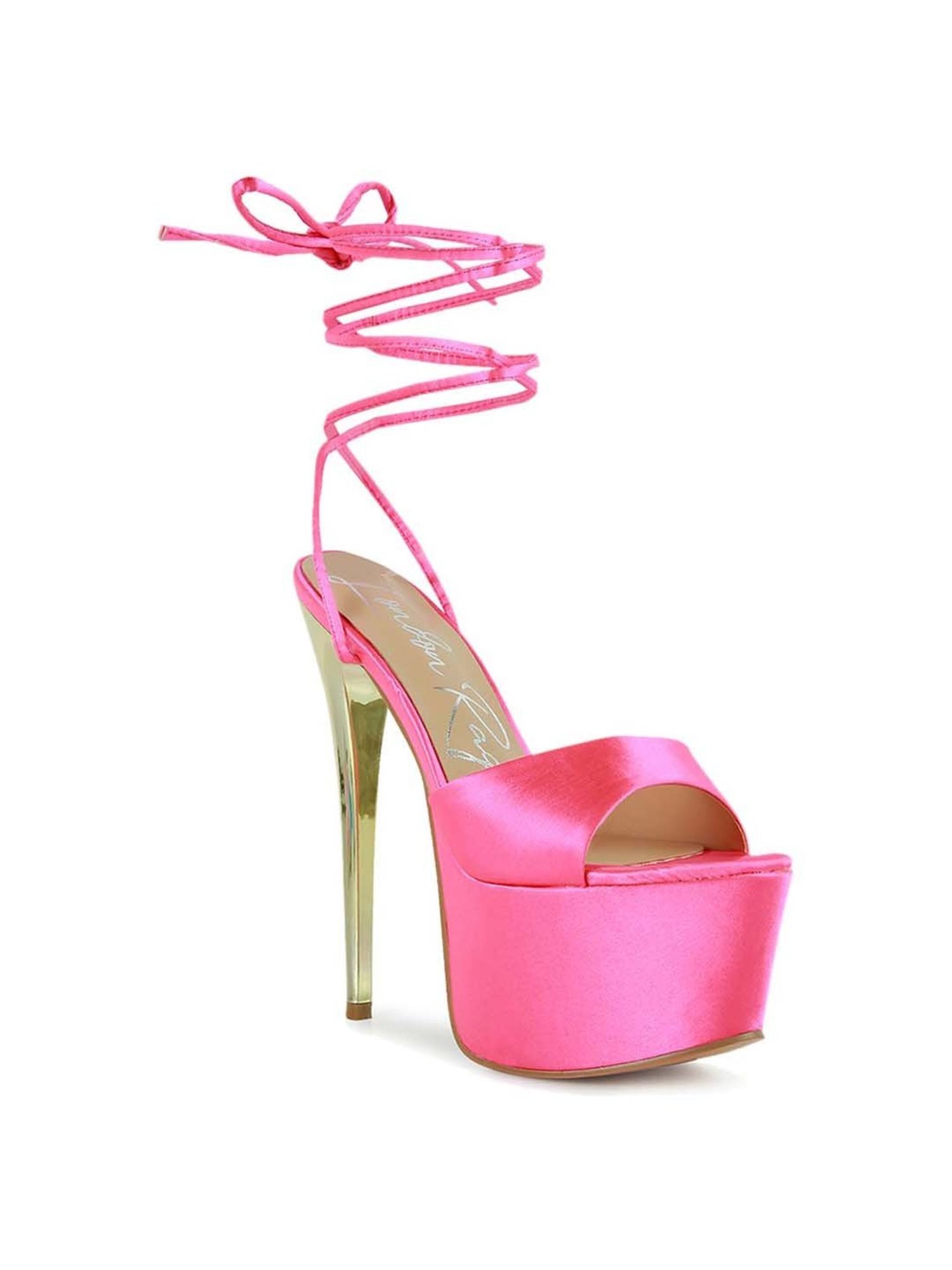 London Rag Women's Pink Gladiator Stilettos