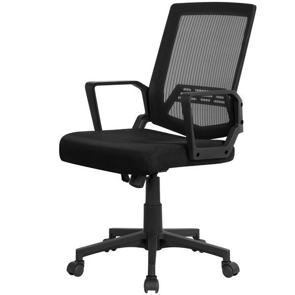Height Adjustable Mesh Office Chair Computer Chair with 360&deg; Rolling Casters Black