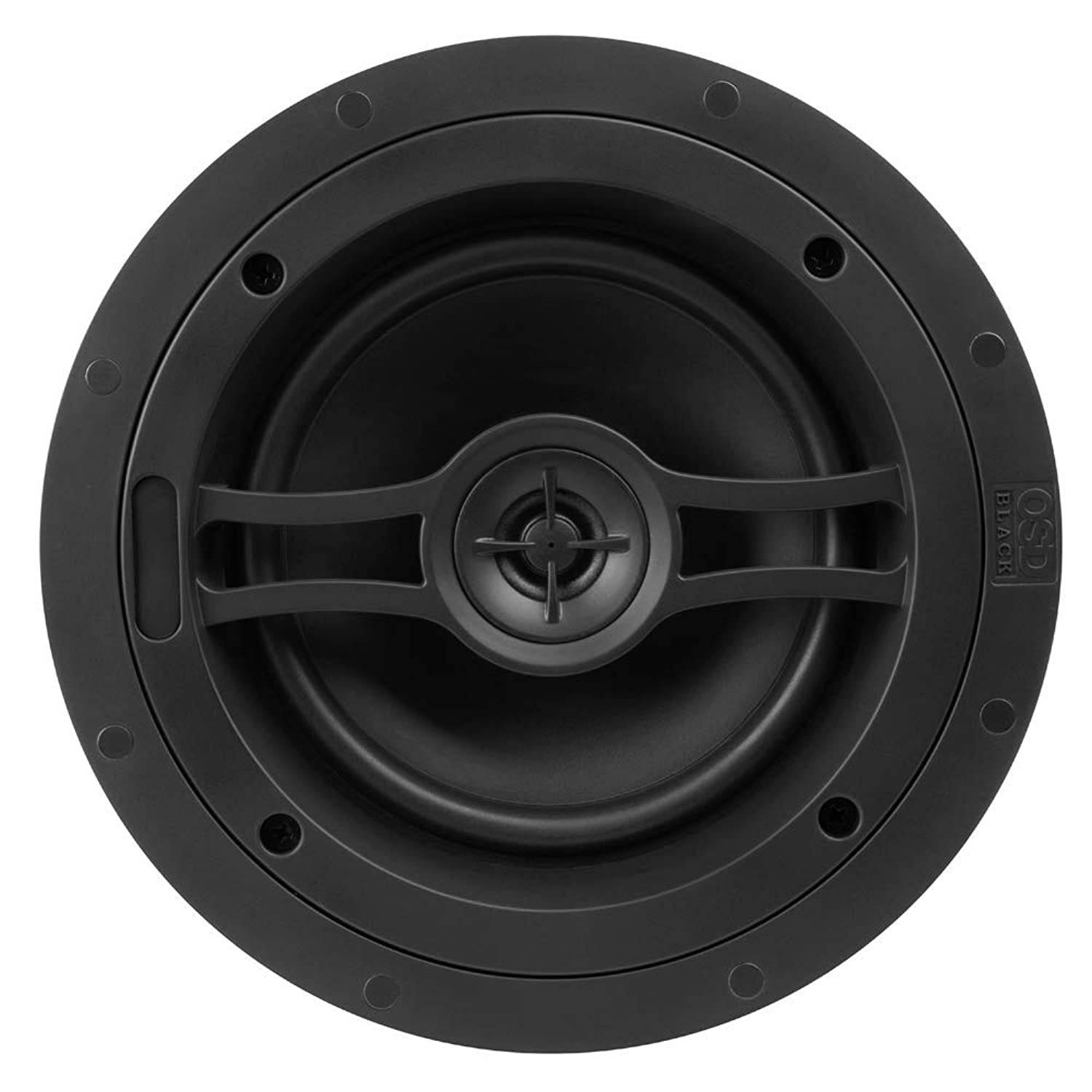 OSD Black 6.5" in-Ceiling Speaker w/Parachute Silk Soft Dome Tweeter, Pair - BK-R61