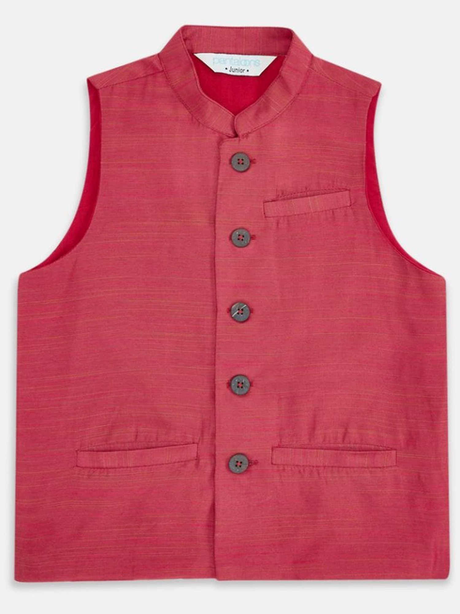 Indus Route by Pantaloons Kids Red Regular Fit Waistcoat