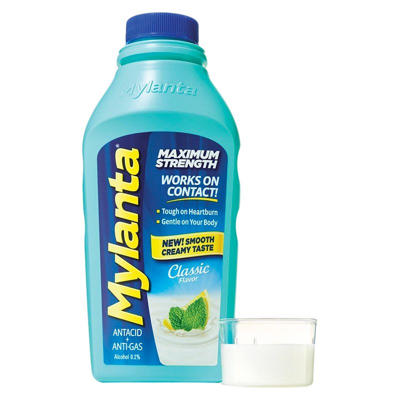 Mylanta Maximum Strength Liquid - Classic Flavor - 12oz