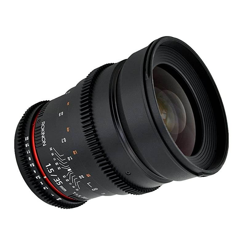 CV35-NEX 35mm t/1.5 Aspherical Wide Angle Lens with De-Clicked Aperture for Sony E-Mount (NEX)Fixed Lens