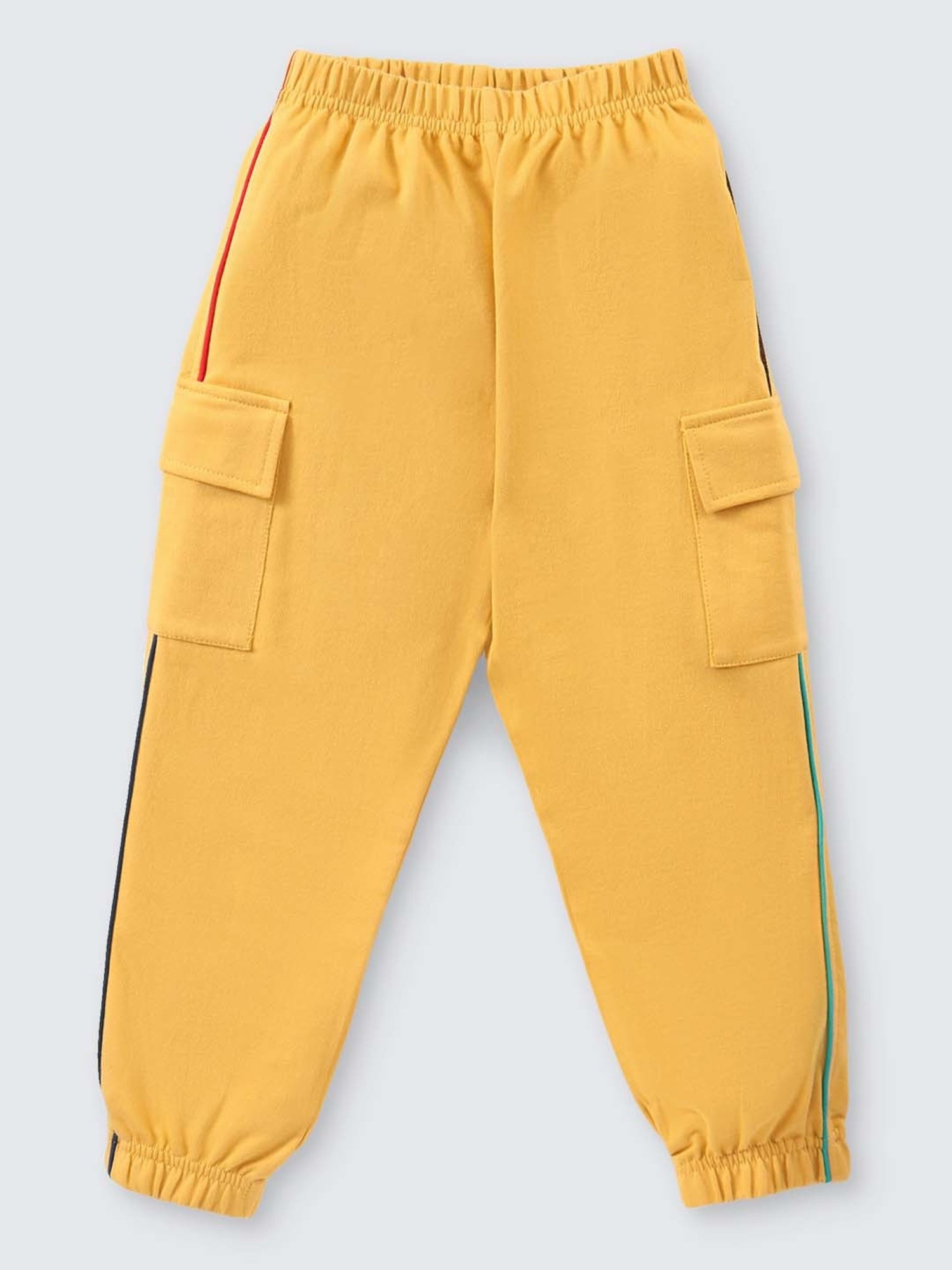 Nite Flite Kids Mustard Cotton Printed T-Shirt Set