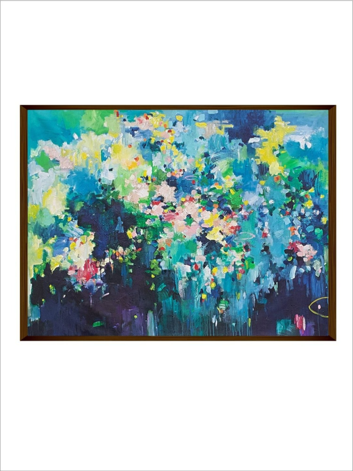 The Art House Abstract Multicolor Canvas Painting