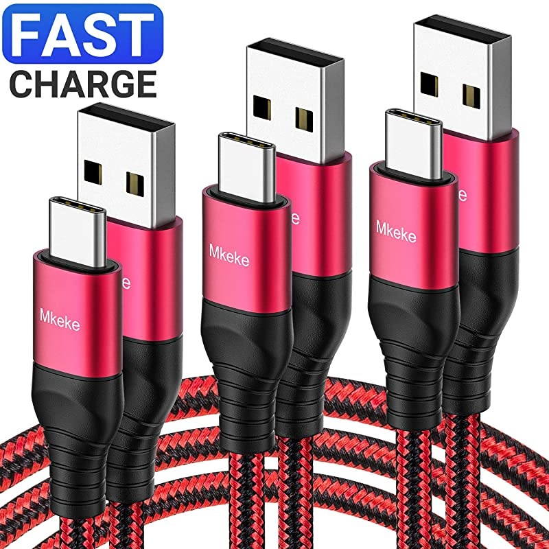 USB C Cable  USB Type C Charger Cable Fast Charging 3Pack11518M Type C Charging Cable Nylon Braided